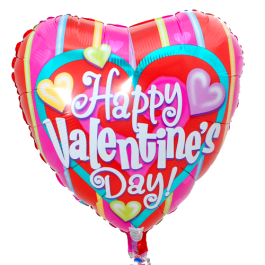 Foil balloon colorful stripes