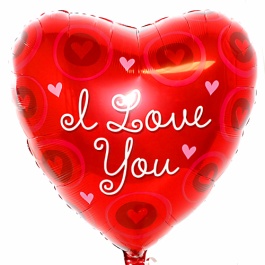 Love en hart ballonnen I love you jumbo hearts